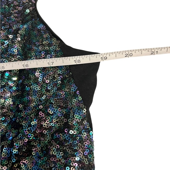 Women's TORRID Black Iridescent Sequin Dress Plus Size 16 - Picture 5 of 9